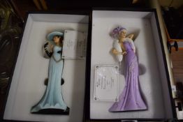 PAIR OF MODERN DECO LIMITED EDITION FIGURINES