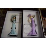 PAIR OF MODERN DECO LIMITED EDITION FIGURINES