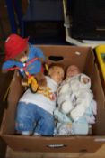BOX OF VARIOUS ASSORTED DOLLS