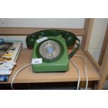 VINTAGE BT GREEN PLASTIC TELEPHONE