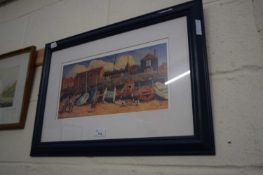 Brian Lewis (British, 20th century), limited edition lithograph, signed and dated 94, 7.5x15ins,