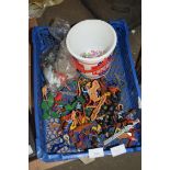 BOX OF VARIOUS ASSORTED PLASTIC CHILDRENS TOYS