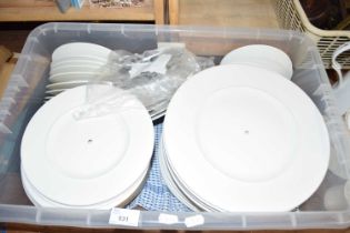 A QUANTITY OF WHITE CERAMIC CAKE STANDS BY ALCHEMY