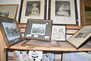 MIXED LOT TO INCLUDE 19TH CENTURY ENGRAVINGS