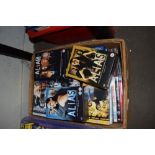 BOX OF ASSORTED DVD'S