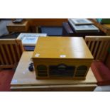 STORTFORD WOODEN CASED STEREO/RECORD PLAYER