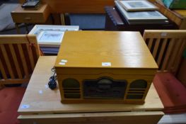 STORTFORD WOODEN CASED STEREO/RECORD PLAYER