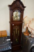 MODERN TRIPLE WEIGHT LONG CASE CLOCK