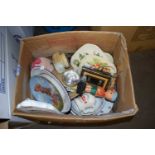ONE BOX OF VARIOUS HOUSE CLEARANCE SUNDRIES