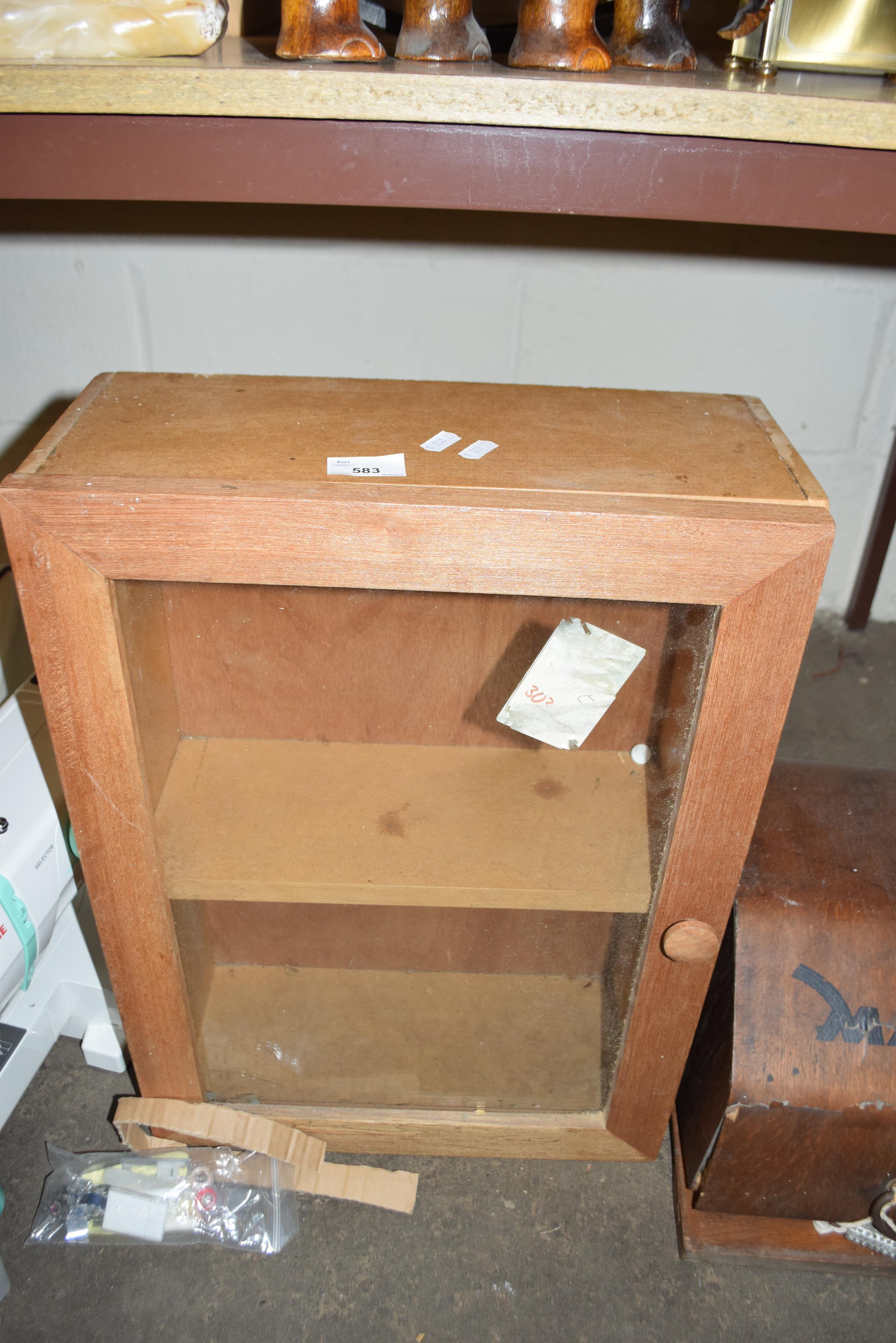 SMALL GLAZED DISPLAY CABINET - Image 2 of 2