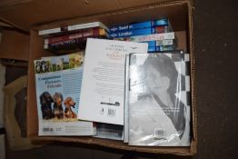 ONE BOX OF MIXED BOOKS