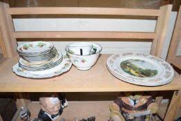 MIXED LOT: NEW CHELSEA TEA WARES AND FURTHER DECORATED PLATES
