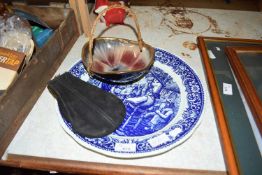 MODERN DELFT PLATE AND OTHER ITEMS