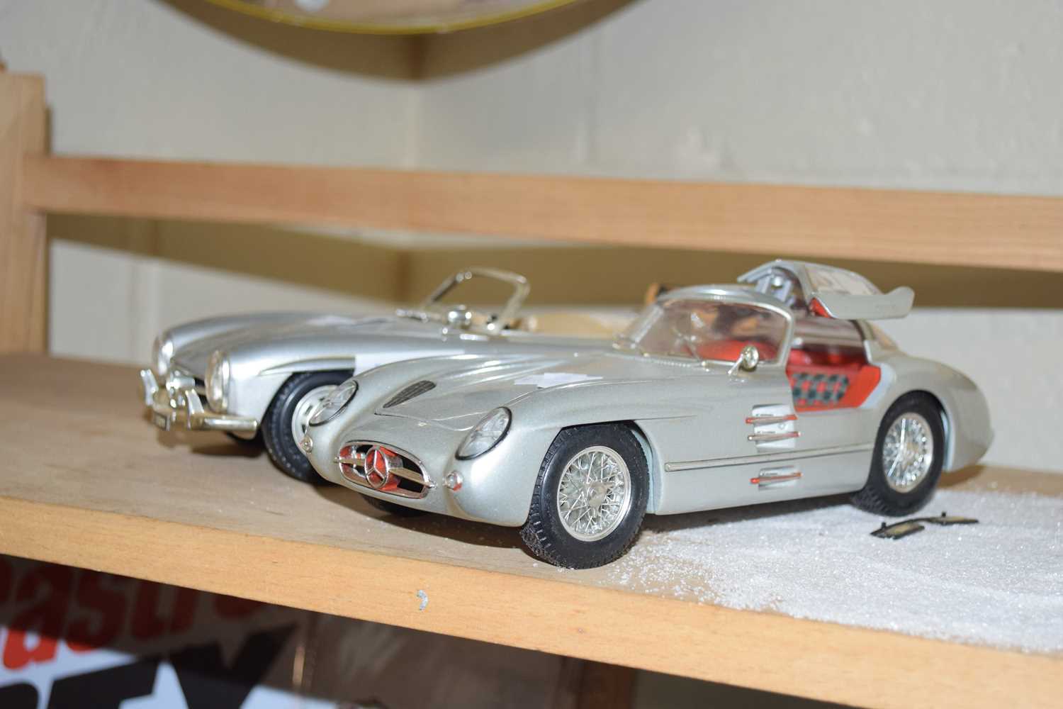 TWO MODEL CARS, MERCEDES BENZ 300 SLR