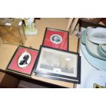 MIXED LOT: NAVY SILHOUETTE PICTURE BY PENNY FARTHING GALLERIES, NORFOLK GALLERIES LIMITED EDITION