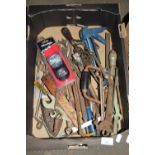 ONE BOX OF MIXED TOOLS