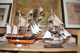 THREE MODERN MODEL SHIPS