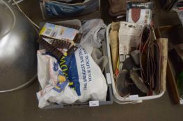 TWO BOXES OF VARIOUS GARAGE CLEARANCE ITEMS