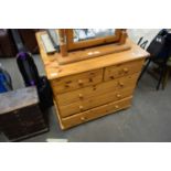 MODERN PINE FIVE DRAWER CHEST