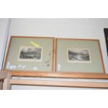 TWO FRAMED ENGRAVINGS