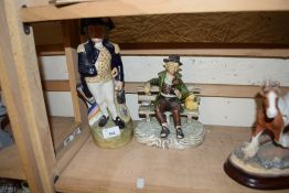 REPRODUCTION STAFFORDSHIRE NELSON JUG AND A FURTHER FIGURE (2)