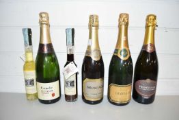 MIXED LOT TO INCLUDE HARRODS CHAMPAGNE, PROSECCO AND OTHERS