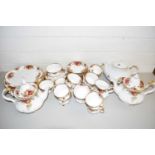 COLLECTION OF ROYAL ALBERT OLD COUNTRY ROSES, TEA AND TABLE WARES