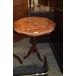 REPRODUCTION CONTINENTAL WINE TABLE ON TRIPOD BASE