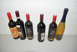 MIXED LOT: CHIANTI, SANGRIA AND OTHERS (6)
