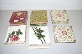 COLLECTION OF VARIOUS VICTORIAN AND EDWARDIAN CERAMIC TILES (26)