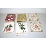 COLLECTION OF VARIOUS VICTORIAN AND EDWARDIAN CERAMIC TILES (26)