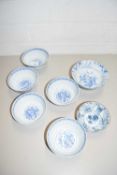 COLLECTION OF VARIOUS MODERN CHINESE AND JAPANESE BLUE AND WHITE BOWLS