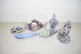 COLLECTION OF VARIOUS MURANO GLASS FISH