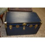 METAL BOUND TRUNK, 90 CM WIDE