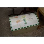 SMALL FLORAL DECORATED TRUNK