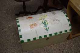 SMALL FLORAL DECORATED TRUNK