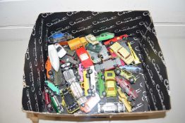 BOX OF VARIOUS TOY VEHICLES TO INCLUDE CORGI AND MATCHBOX