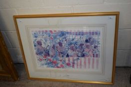 GORDON KING, MY ROSALEE, COLOURED PRINT ARTISTS PROOF, SIGNED IN PENCIL, FRAMED AND GLAZED