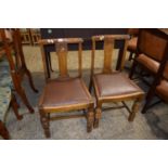 PAIR OF EARLY 20TH CENTURY DINING CHAIRS