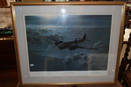 GERALD COULSON, NIGHT OF THE HUNTER, COLOURED PRINT, SIGNED IN PENCIL, 616 OF 850, FRAMED AND