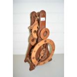 LARGE WOODEN CLOCK