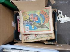 ONE BOX OF ASSORTED COMICS TO INCLUDE 2000AD