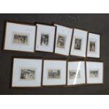 COLLECTION OF VARIOUS SMALL FRAMED ETCHINGS, VIEWS OF NORWICH