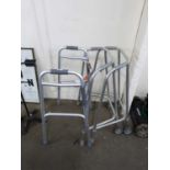 THREE ASSORTED ZIMMER FRAMES