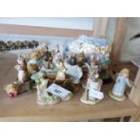 MIXED LOT: WORLD OF BEATRIX POTTER FIGURES AND OTHERS