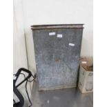 SMALL GALVANISED METAL FEED BIN