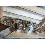 MIXED LOT: VARIOUS SILVER PLATED WARES