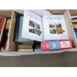 ONE BOX OF MIXED BOOKS TO INCLUDE MILITARY INTEREST