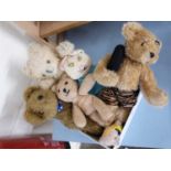 A MIXED LOT OF VINTAGE TEDDY BEARS