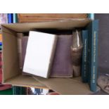 ONE BOX OF MIXED BOOKS TO INCLUDE ROYAL ILLUSTRATED HISTORY OF EASTERN ENGLAND